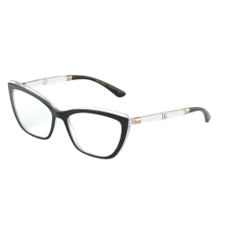 Czarne kocie oprawki z przezroczystymi zausznikami Dolce Gabbana 0DG5054 54 675.png