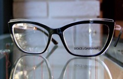 Kocie okulary z przezroczystym środkiem - oprawki Dolce Gabbana DG 5054 675.jpg