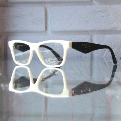 Białe okulary Prada Triangle - duże ogo PRada Milano - PR20QV.jpg