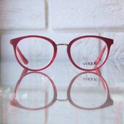 Okrągłe bordowe okulary Vogue z metalowym mostkiem VO 5167 2555.jpg