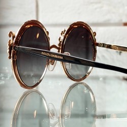 Okulary Dolce Gabbana złote logo czarne zauszniki DG2177 02-8G.jpg