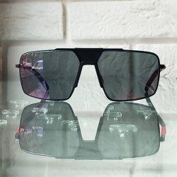 okulary przeciwsłoneczne Prada męskie - kanciaste pilotki SPS52X 1BO-01M.jpg
