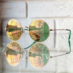 Zielone okrągłe druciane okulary przeciwsłoneczne Ray-Ban JaJo RB 3592 9035-C7.jpg
