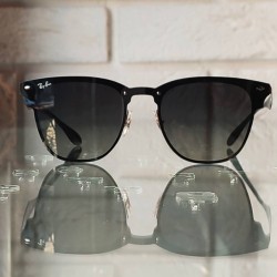 Czarne cieniowane okulary przeciwsłoneczne Ray-Ban Clubmaster Blaze RB3576N 153-11.jpg