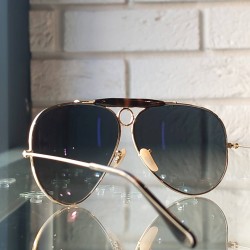 Duże złote okulary przeciwsłoneczne Ray-Ban Shooter Havana Collection - cieniowane szkła - RB 3138 181-71.jpg