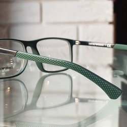 Okulary korekcyjne Emporio Armani  męskie zielone EA 3125 5646 - kratka na zausznikach.jpg