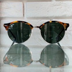 okulary Ray-Ban okrągłe przeciwsłoneczne Clubround Fleck RB 4246 1157.jpg