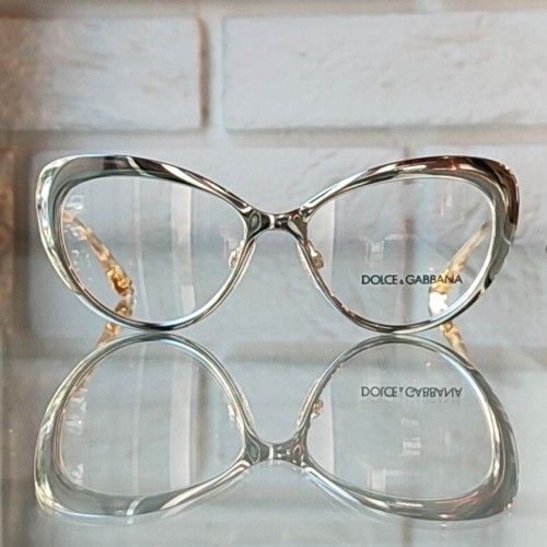 Srebrne kocie okulary korekcyjne Dolce Gabbana DG 1294 05 .jpg