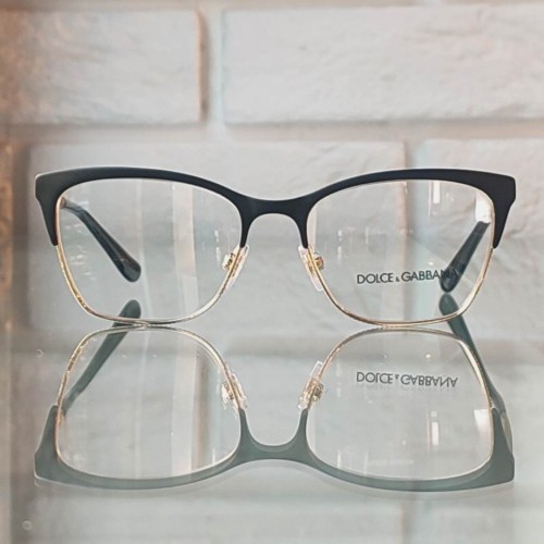 Czarno-złote metalowe okulary korekcyjne Dolce Gabbana DG1310 1311.jpg