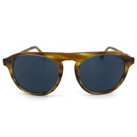 Bursztynowe okrągłe okulary przeciwsłoneczne Giorgio Armani AR 8096 5579/R5 53/19 145 3N