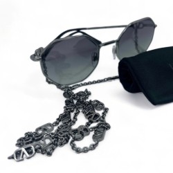 Srebrne wielokątne okulary Valentino z łańcuszkiem VA 2040 3005_11 -5.jpg