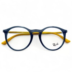 Szare okrągłe oprawki Ray-Ban RB 7132 5722 - żółte zauszniki_2.jpg