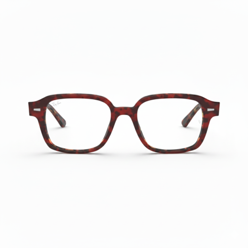 Bordowe oprawki w stylu retro Ray-Ban RB 5382 5911 1.png