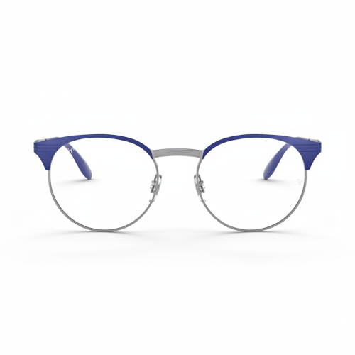 Okrągłe intensywnie niebieskie oprawki Ray-Ban RB 6406 2906.png