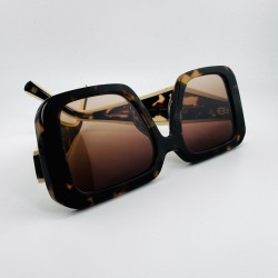 Grube prostokątne okulary Carolina Lemke Renata CL 9554 02 7.jpg