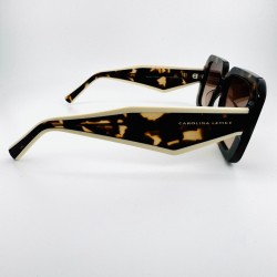Grube prostokątne okulary Carolina Lemke Renata CL 9554 02 3.jpg
