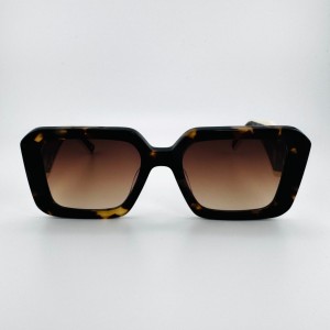 Grube prostokątne okulary Carolina Lemke Renata CL 9554 02 51-19-145