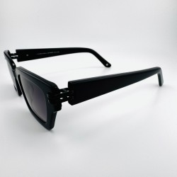 Czarne trapezowe okulary Carolina Lemke Kairee CL 9512 02 5.jpg