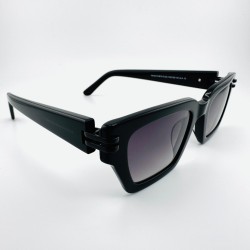 Czarne trapezowe okulary Carolina Lemke Kairee CL 9512 02 3.jpg