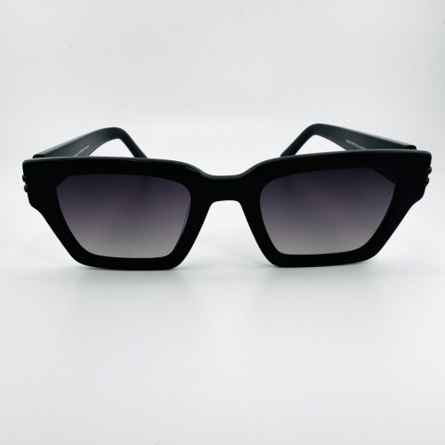Czarne trapezowe okulary Carolina Lemke Kairee CL 9512 02 1.jpg