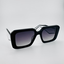 Grube prostokątne okulary Carolina Lemke Renata CL 9554 01 5.jpg