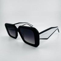  Grube prostokątne okulary Carolina Lemke Renata CL 9554 01 51-19-145