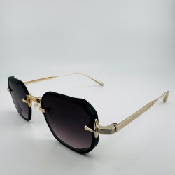 Wielokątne eleganckie okulary Carolina Lemke CL 9551 01 4.jpg