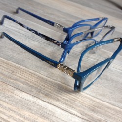 okulary Vogue niebieskie - bok