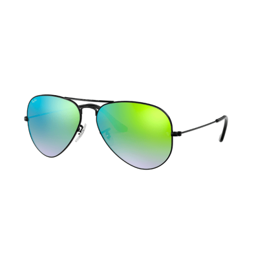 Zielone lustrzanki - mniejszy rozmiar Aviator Ray-Ban Krakow - czarna oprawka 0RB3025 55 0024J