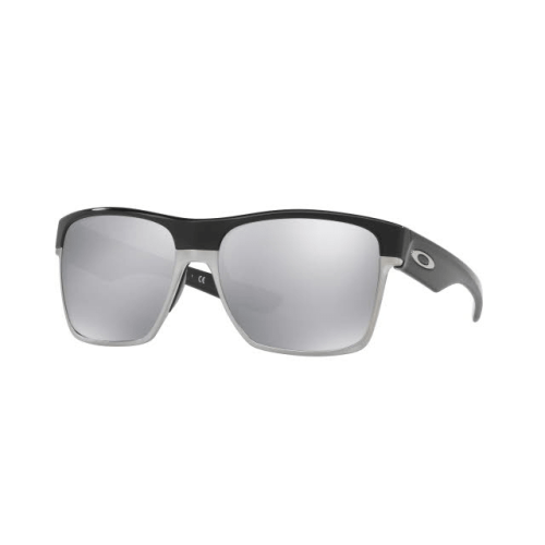 czarno-srebrne okulary Oakley Twoface XL - z wiekszymi szklami - srebrne lustrzanki -0OO9350 59 935007