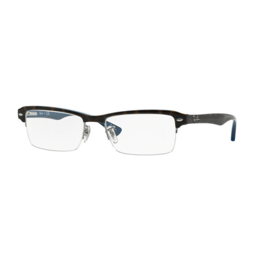Oprawki Ray-Ban na zylke  zausznik od wewnatrz niebieski 0RX7014 52 5068