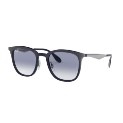 Okulary Ray-Ban szerokie z tworzywa z noskami granatowe 0RB4278__633619