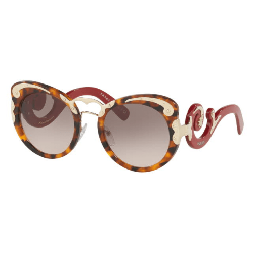 Czerwone okulary Prada Minimal Baroque - 0PR 07TS VAH4K0
