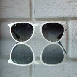Biale okulary przeciwsloneczne Ray-Ban Erika RB4171  6314-11