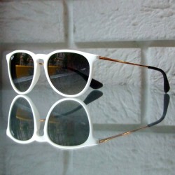 Biale okulary Ray-Ban Erika przeciwsloneczne RB4171 6314-11