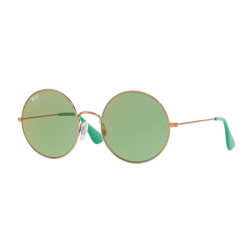 Zielone druciane okulary Ray-Ban JaJo duze okragle 0RB3592 55 9035C7