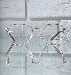 Zlote metalowe okulary Armani Exchange AX 1033 6044